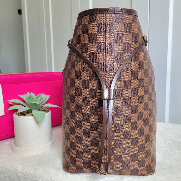 💕CLASSIC Tote Bag Louis Vuitton Neverfull GM Damier Ebene - Picture 11 of 16